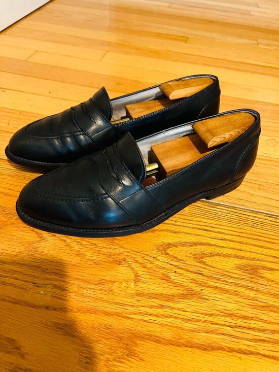Alden Model 681 Full Strap Loafers in Black Calfskin Men Size US 9.5 D main image 15